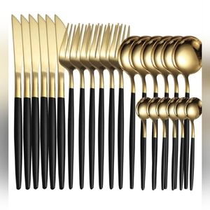 3 sets of 24 piece stainless steel cutlery